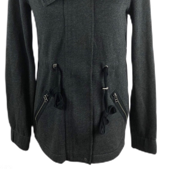 Ann Taylor Loft Lounge Gray Terry Cardigan - Picture 3 of 8